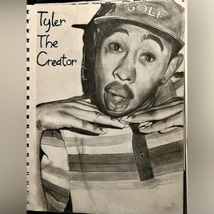 Hand-drawn Tyler, The Creator portrait 2021